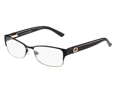 Gucci Eyeglasses GG 4244 WRU Black & Gold Browline Frame 